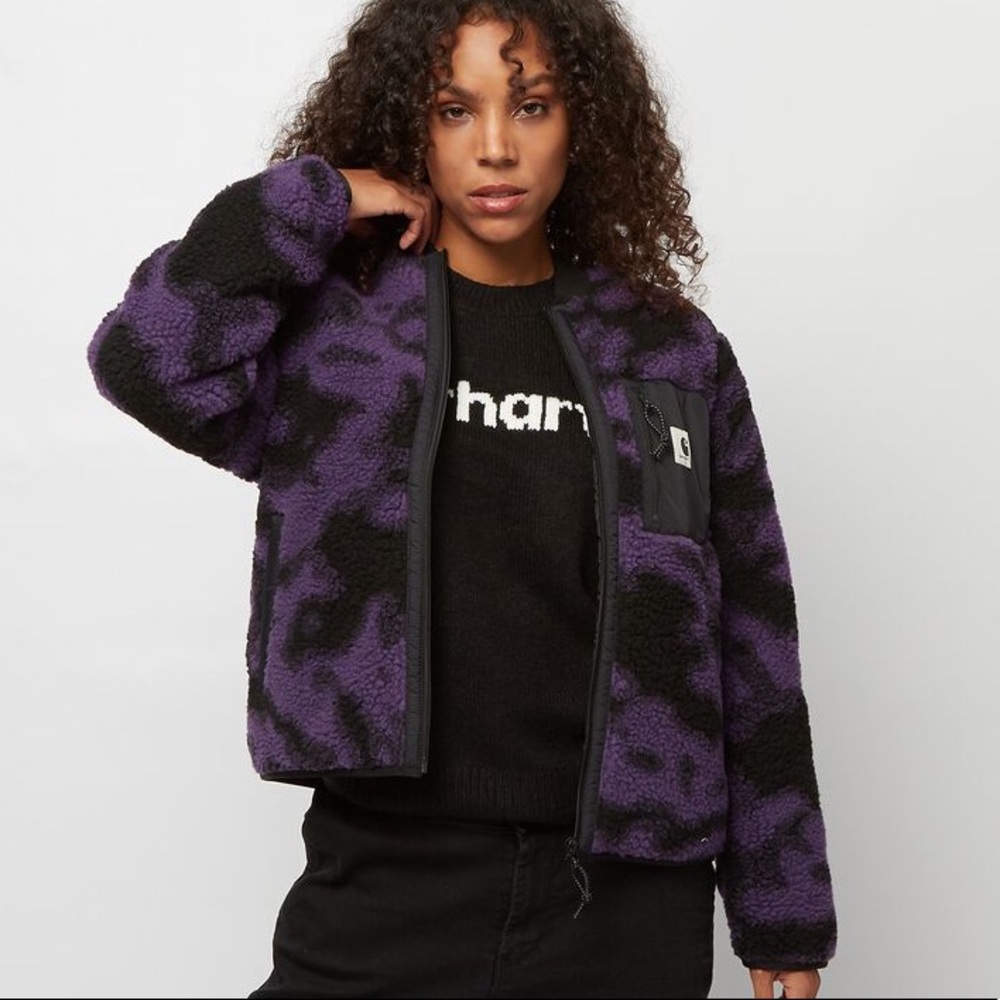 Carhartt WIP Blur Camo Fleece Janet Liner Jacket - Picture 2 of 7